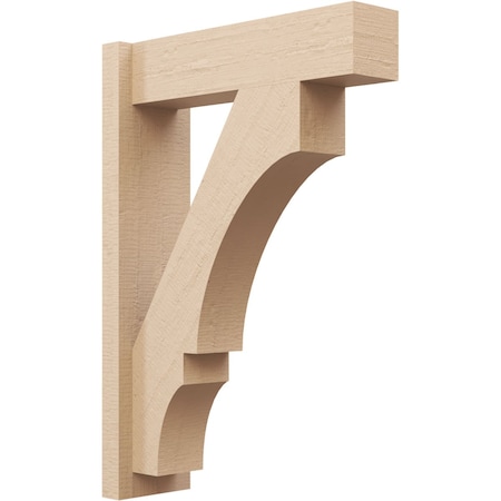 Ekena Millwork 5 1/2-in W x 18-in D x 26-in H Balboa Block Rough Cedar Woodgrain TimberThane Outlooker, Primed Tan OUTUR055X18X26BOA44RCPR